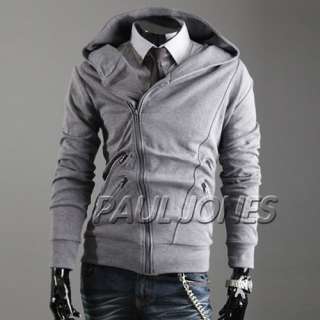 PJ Men’s Smart Slim Jackets Coats Korea Hoody XS S M L  