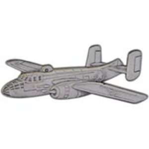  B 25 Mitchell Airplane Pin Pewter 2 3/8 Arts, Crafts 