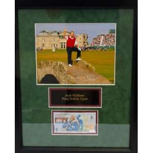  Autographed Jack Nicklaus Framed Cut Signature Collage 