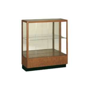  Trophy Cabinet in Oak   Mirror (36Wx40H)