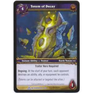  Totem of Decay RARE #105   World of Warcraft TCG Servants 