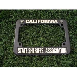   Sheriff Police CHP License Plate Frame Motorcycle 