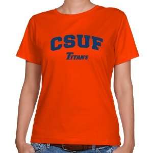 NCAA Cal State Fullerton Titans Ladies Orange Mascot Arch Classic Fit 