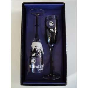 Neca Nightmare Before Christmas NBX   Champagne Flutes Jack Sally 2 