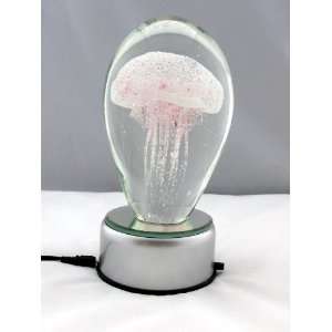  Jellyfish and a LED Light Stand   Pink   5.5 in. New