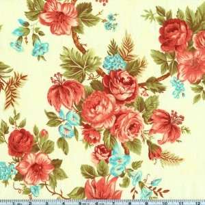   Chorus Magnolias Ecru Fabric By The Yard Arts, Crafts & Sewing