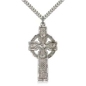  Cross Pendant, Sterling Silver Bliss Jewelry