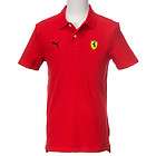   Ferrari Mens Short Sleeve Polo Shirt Rosso Corsa Asia Size 56034401