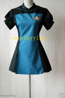 Star Trek TNG Blue Skant Uniform Costume Custom made  