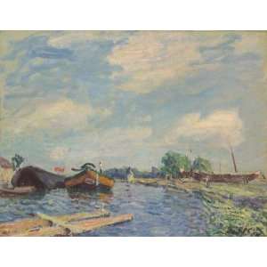   Canal at Saint Mammes Alfred Sisley Hand Painted Ar