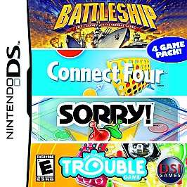 Battleship / Connect Four / Sorry / Trouble (Nintendo DS, 2007)