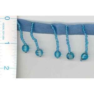  Beaded Trim Drops Blue By The Yard Arts, Crafts & Sewing