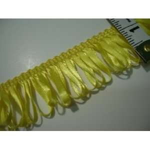   inch Bright Yellow Ribbon Loop Fringe Trim Arts, Crafts & Sewing