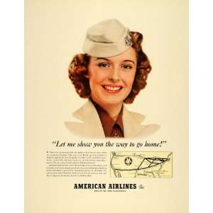   Airplane Flagship Stewardess   Original Print Ad