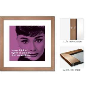  Bronze Framed Audrey Hepburn My Thing Icon Quote Art 