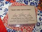 Candle Melt PATCHOULI LEAVES Wickless Candle Tart Works /w Scentsy 