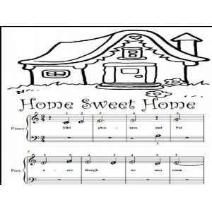    Home Sweet Home Beginner Tots Piano Sheet Music Folk Books