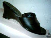 VILLAGER LIZ CLAIBORNE Womens Black Shoes Heels Open Toe Sandals 6.5 M 
