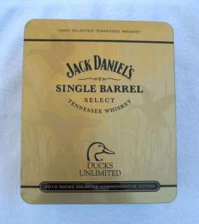 JACK DANIELS 2010 Single Barrel Ducks Unlimited Commemorative Tin 