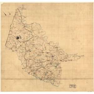  Civil War Map Map of Hanover County, Va