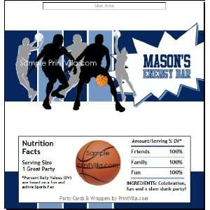  Memphis Grizzlies Colored Basketball Candy Bar Wrapper 