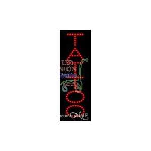 Tattoo LED Sign 21 inch tall x 7 inch wide x 3.5 inch deep 