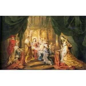   Ildefonso Receiving a Priest Cloak Peter Paul Rubens