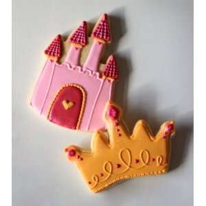   Themed Sugar Cookies  Castles & Princess Crowns  1 Dozen Toys & Games