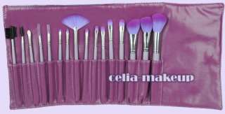 16 pc Purple Make up Brush set [BS27]  