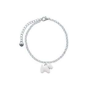   Westie Dog   Two Sided   Silver Plated Elegant Charm Bracelet [Jewelry