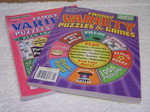 FAMILY VARIETY PUZZLES & GAMES SET 2 NEW PUZZLE BOOKS  
