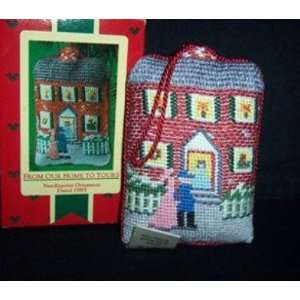  Hallmark Keepsake From Our Home to Yours 1985 Needlepoint 