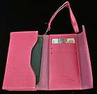 WOMENS UNIVERSAL PURSE MOBILE CELL iPHONE 2 3 4 HOLDER WALLET W/ CARD 