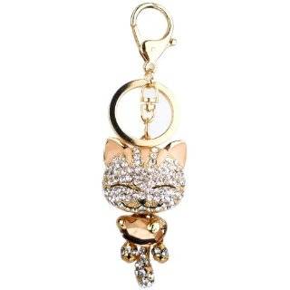   Rhinestone Handbag Purse Charm / Keychain Key Ring Holder Clothing