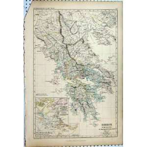  MAP 1873 INDIA TRANS GANGEM PENTEPOTAMICA CEYLON