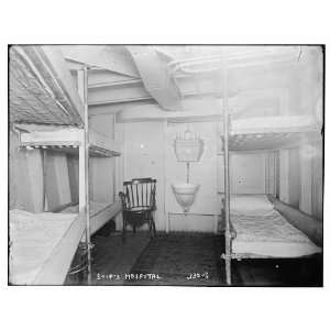 Ships hospital,bunk beds,chair,sink 