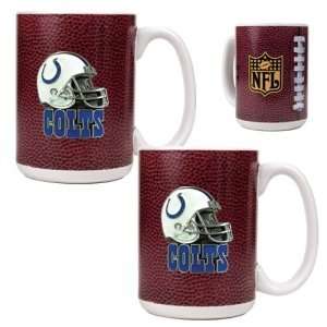  Indianapolis Colts NFL 2pc Gameball Ceramic Mug Set 