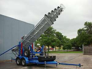 106 TELESCOPING PORTABLE EMERGENCY COMMUNICATIONS CRANK UP TOWER, COW