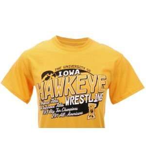  Iowa Hawkeyes NCAA Pause Wrestling T Shirt Sports 