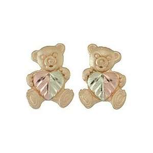  Black Hills Gold Bear Earrings from Coleman Jewelry