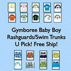   UPF50+ Rashguards/Swim Trunks NWT U Pick 0 3 6 12 18 24 2T 4T  
