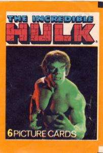 FKS   THE INCREDIBLE HULK TRADING CARD WRAPPER  