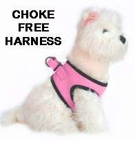 CHOKE FREE Dog Harness Doggie Design PINK LADY Step In Vest  