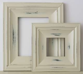 5x5 Distressed Wood Picture Frame / Cottage Style in White, Pink or 