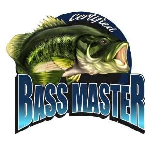  Certified Bass Master Wall Graphic Decal Decor 36
