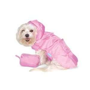  Velcro Closure Pocket Raincoat for Dogs (Pink, XLarge 