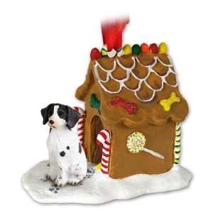    Brittany Gingerbread House Ornament   Liver & White