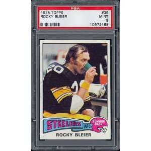  1975 TOPPS #39 ROCKY BLEIER RC Rookie Steelers PSA 9 