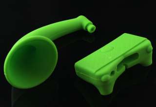 1PC Colorful Soft Silicon Case Cute Horn Stand Speaker For Apple 