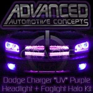 Dodge Charger UV ORACLE Headlight+ FOG HALO Demon Eyes  